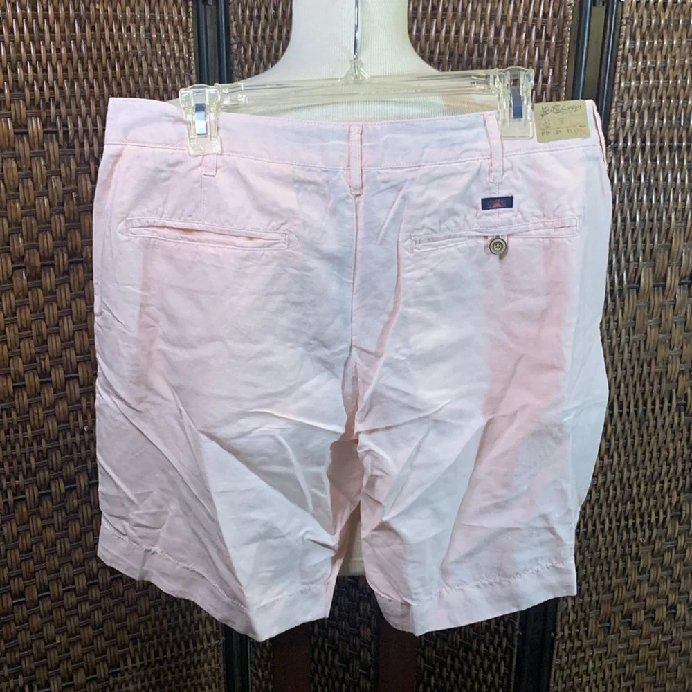 NWT Faherty Malibu Short in Summer Pink Linen & Cotton Blend Shorts Size 31